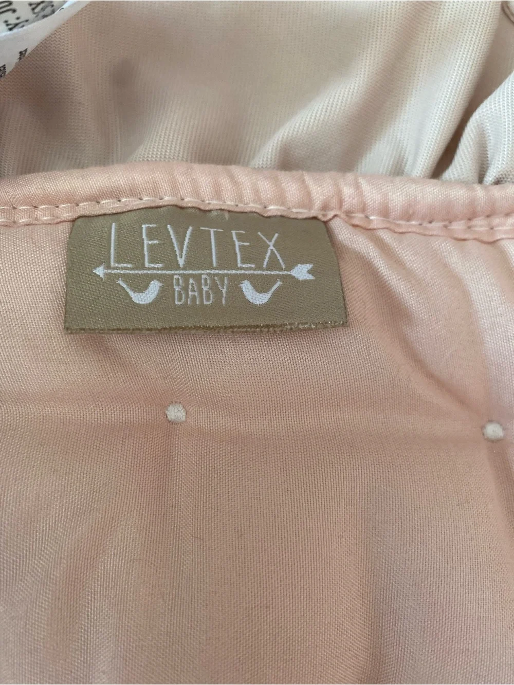 Levtex baby Heritage pink velvet quilted crib blanket